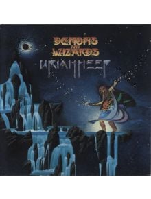 Обложката на албума във фентъзи стил изобразява магьосник, който прави магии на върха на светещи ледени водопади под звездно небе. Озаглавен "DEMONS AND WIZARDS" на Uriah Heep, този ВИНИЛ е прогресив рок класика.