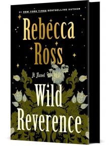 Корицата на книгата Wild Reverence Black Edition е със златни и бели флорални илюстрации на черен фон, а заглавието и името на автора са изписани със ситни златни и бели букви. Този фентъзи роман за възрастни е дело на Ребека Рос.