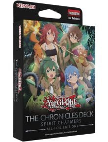 Карти за игра Yu-Gi-Oh! The Chronicles Deck: и дуелисти: Spirit Charmers се представят като лимитирана колекционерска версия за фенове и дуелисти.